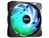 MSI MAX F12A Addressable RGB (ARGB) PWM 120mm Fan + 4 Black Screws MSI MAX F12A Addressable RGB (ARGB) PWM 120mm Fan + 4 Black Screws